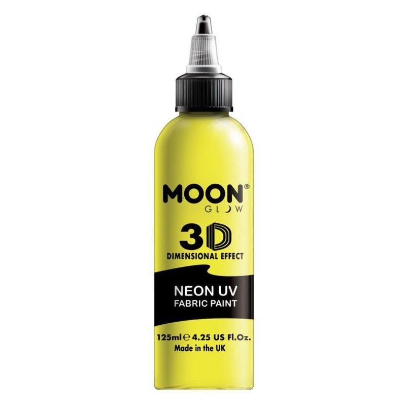 Moon Glow Neon UV Intense Fabric Paint Yellow Smiffys _1