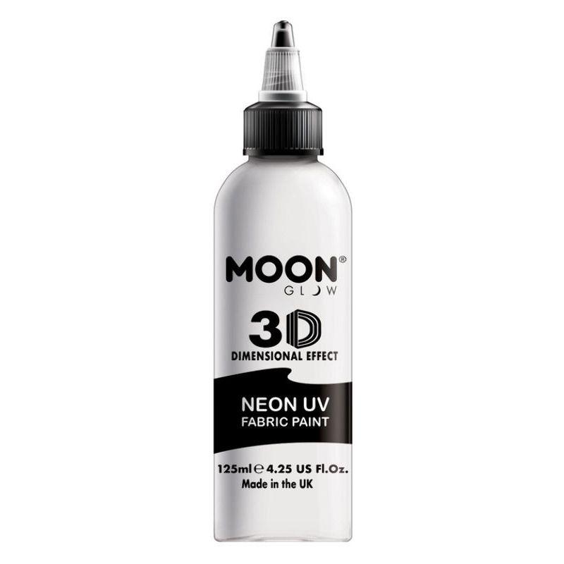 Moon Glow Neon UV Intense Fabric Paint White Smiffys _1