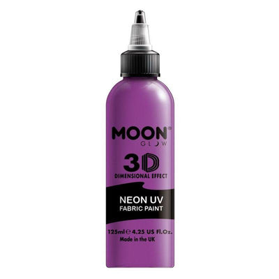 Moon Glow Neon UV Intense Fabric Paint Purple Smiffys _1