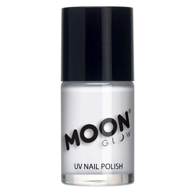 Moon Glow Intense Neon UV Nail Polish White Smiffys _1