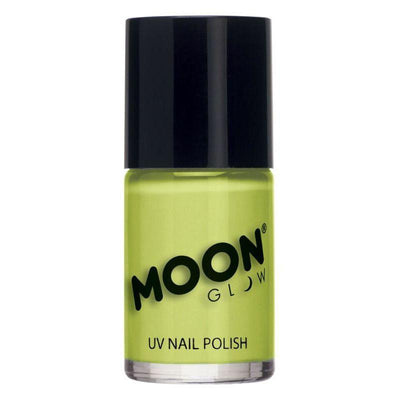 Moon Glow Pastel Neon UV Nail Polish Yellow Smiffys _1