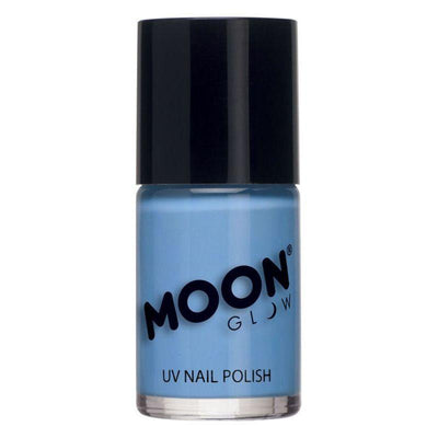 Moon Glow Pastel Neon UV Nail Polish Pastel Blue Smiffys _1