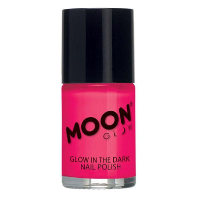 Moon Glow Glow in the Dark Nail Polish Pink Smiffys _1