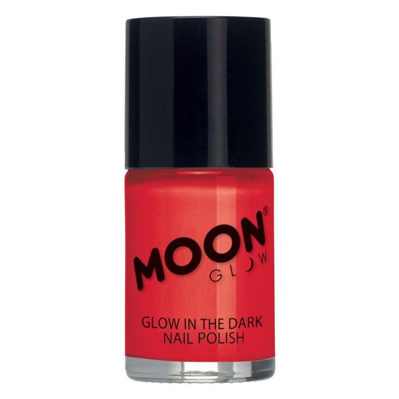 Moon Glow Glow in the Dark Nail Polish Red Smiffys _1