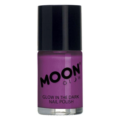 Moon Glow Glow in the Dark Nail Polish Purple Smiffys _1