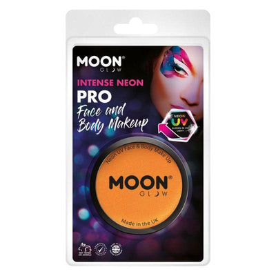 Moon Glow Pro Intense Neon UV Cake Pot Orange Smiffys _1