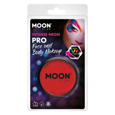 Moon Glow Pro Intense Neon UV Cake Pot Red Smiffys _1