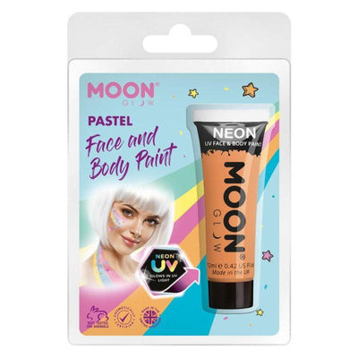 Moon Glow Pastel Neon UV Face Paint Orange Smiffys _1