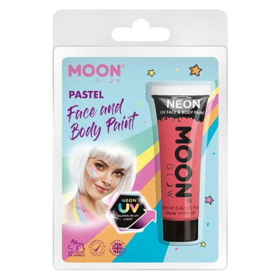 Moon Glow Pastel Neon UV Face Paint Pastel Coral Smiffys _1