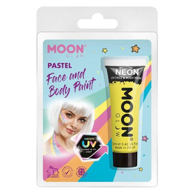Moon Glow Pastel Neon UV Face Paint Yellow Smiffys _1