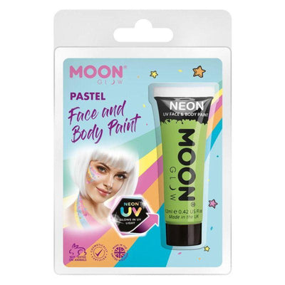 Moon Glow Pastel Neon UV Face Paint Pastel Green Smiffys _1