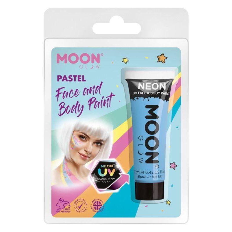 Moon Glow Pastel Neon UV Face Paint Pastel Blue Smiffys _1