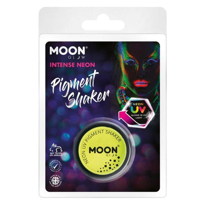 Moon Glow Intense Neon UV Pigment Shakers Yellow Smiffys _1