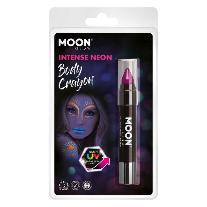 Moon Glow Intense Neon UV Body Crayons Purple Smiffys _1