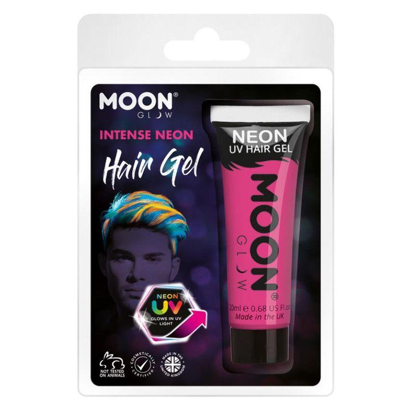 Moon Glow Intense Neon UV Hair Gel Hot Pink Smiffys _1