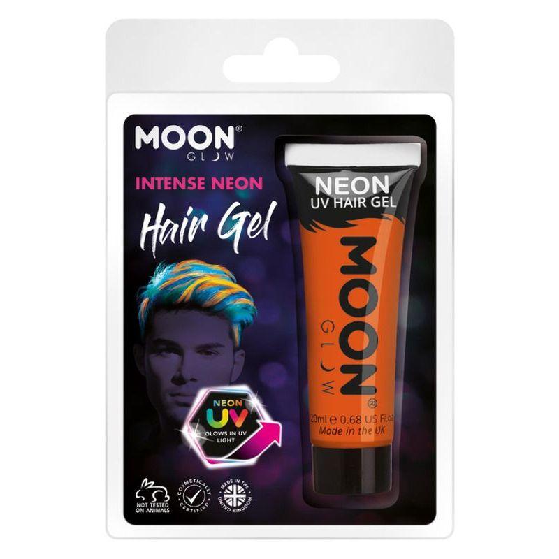 Moon Glow Intense Neon UV Hair Gel Orange Smiffys _1