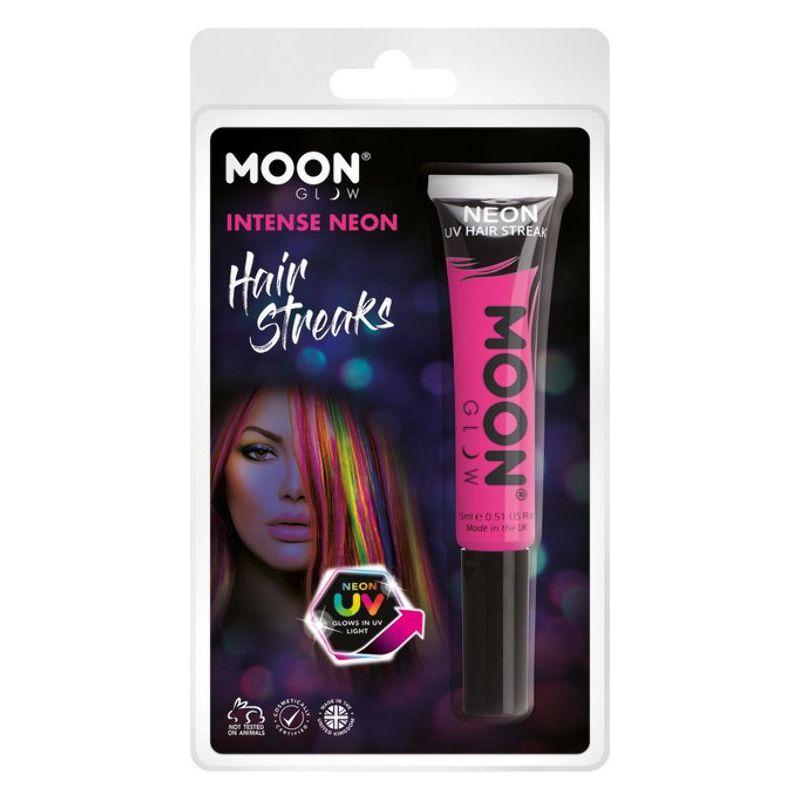 Moon Glow Intense Neon UV Hair Streaks Hot Pink Smiffys _1