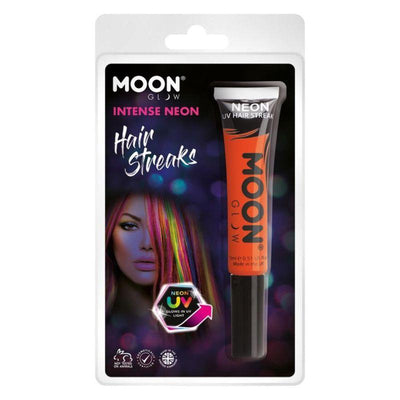 Moon Glow Intense Neon UV Hair Streaks Orange Smiffys _1