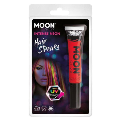 Moon Glow Intense Neon UV Hair Streaks Red Smiffys _1