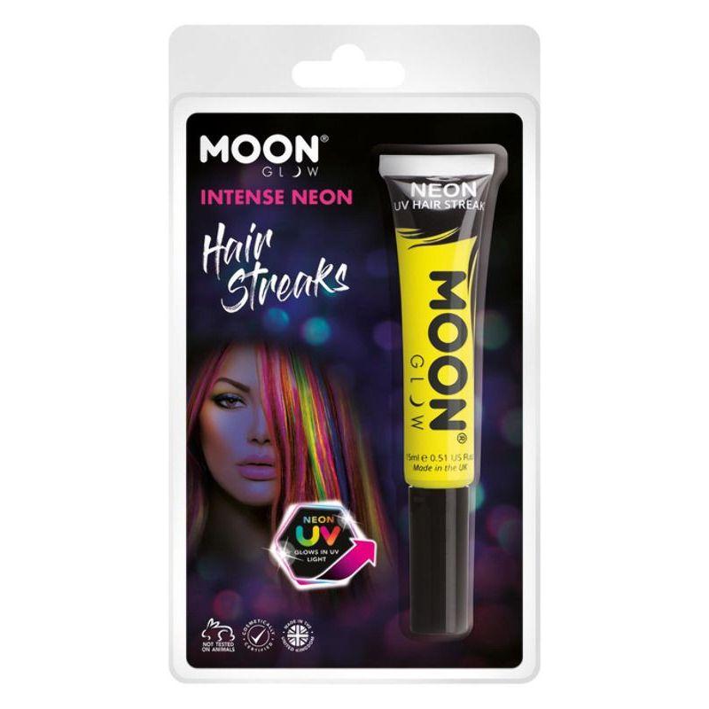 Moon Glow Intense Neon UV Hair Streaks Yellow Smiffys _1