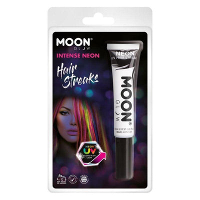 Moon Glow Intense Neon UV Hair Streaks White Smiffys _1