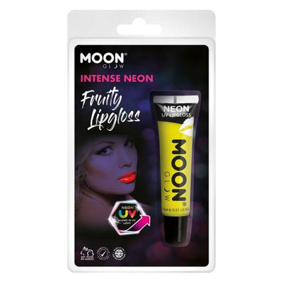 Moon Glow Intense Neon UV Fruity Lipgloss Yellow Smiffys _1