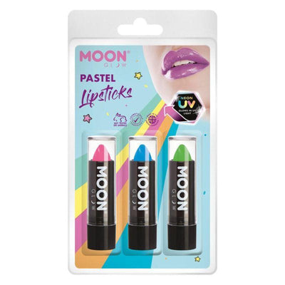 Moon Glow Pastel Neon UV Lipstick Smiffys _1