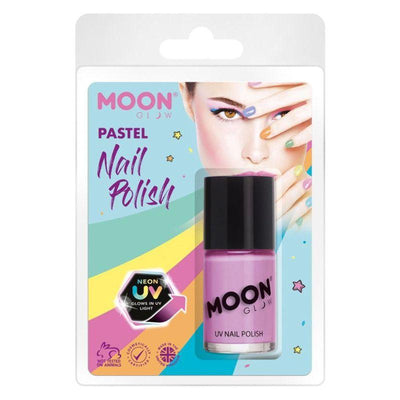 Moon Glow Pastel Neon UV Nail Polish Lilac Smiffys _1