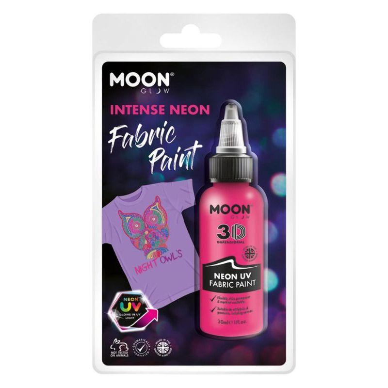 Moon Glow Neon UV Intense Fabric Paint Pink Smiffys _1