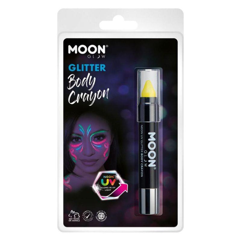 Moon Glow Neon UV Glitter Body Crayons 3.5g Clamshell Costume Make Up Moon Glow Neon UV Glitter Body Crayons 3.5g Clamshell Costume Make Up
