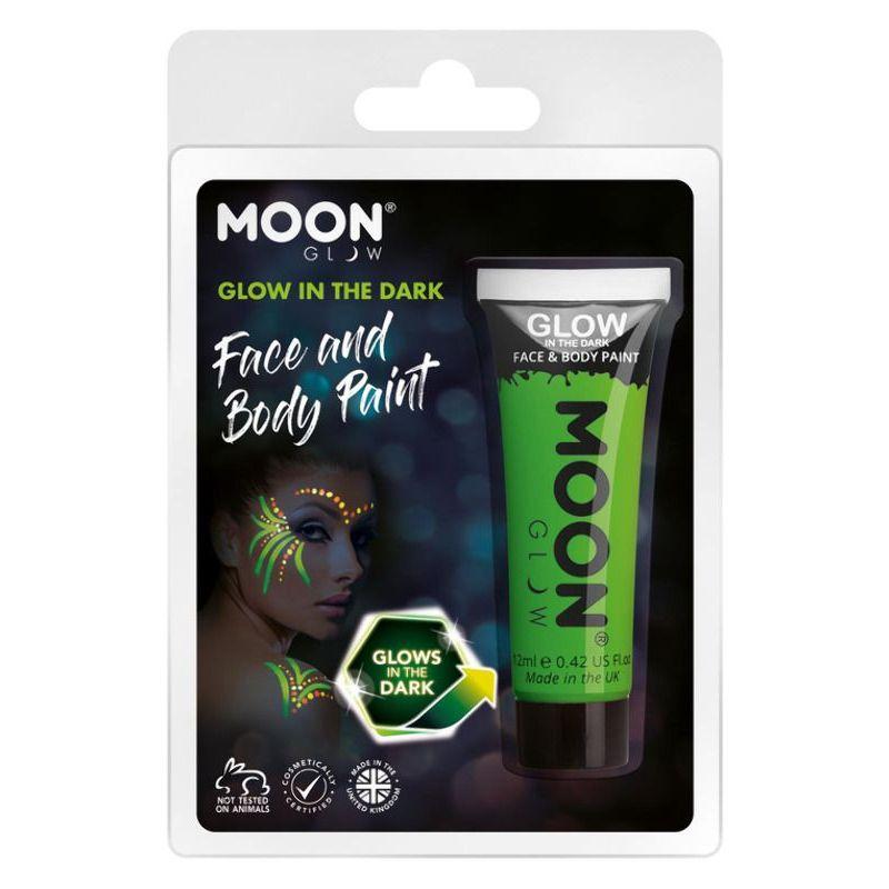 Moon Glow Glow in the Dark Face Paint Green Smiffys _1