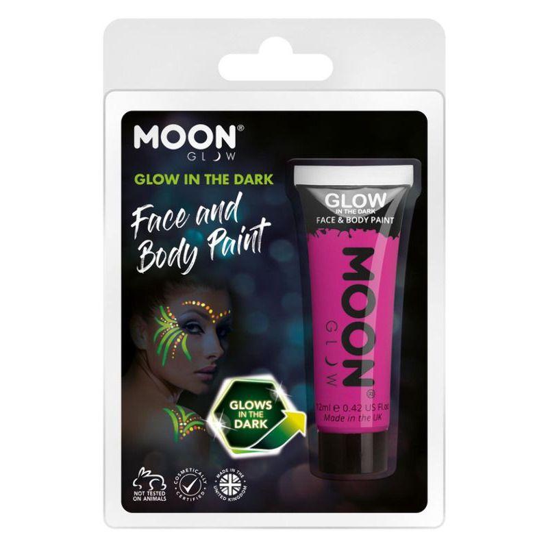 Moon Glow Glow in the Dark Face Paint Purple Smiffys _1