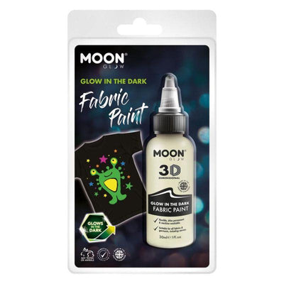 Moon Glow Glow in the Dark Fabric Paint Clear Smiffys _1