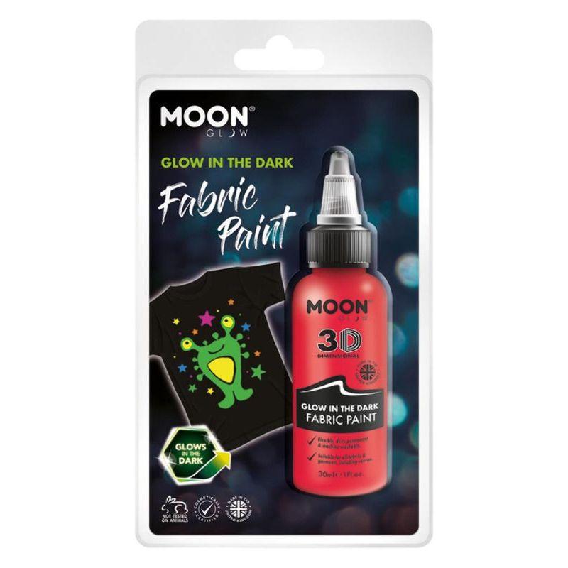 Moon Glow Glow in the Dark Fabric Paint Red Smiffys _1