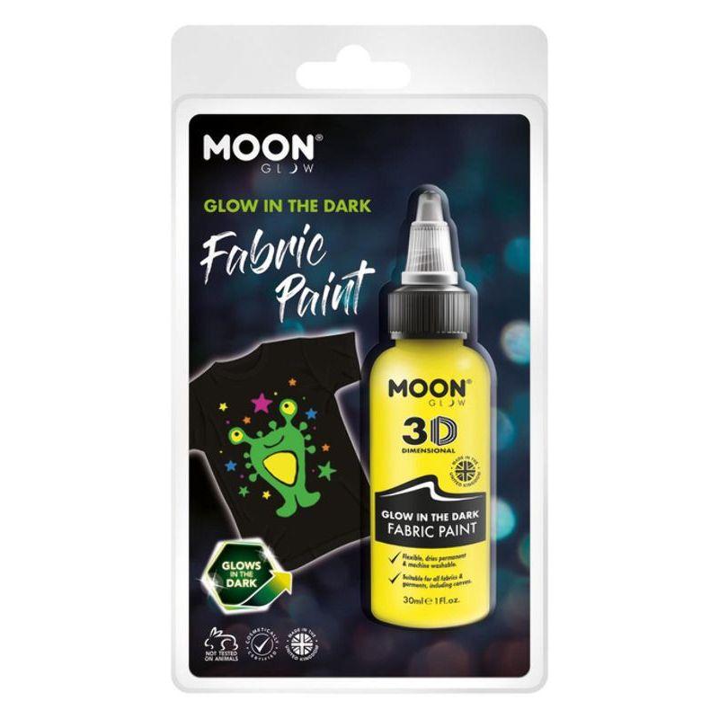 Moon Glow Glow in the Dark Fabric Paint Yellow Smiffys _1