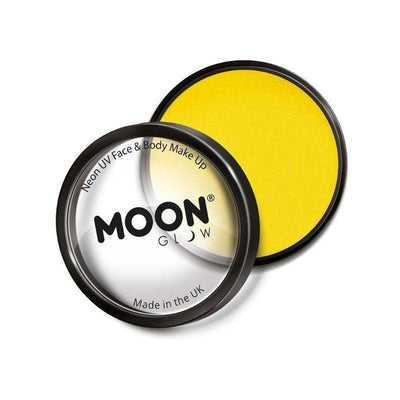 Moon Glow Pro Intense Neon UV Cake Pot Yellow Smiffys _1