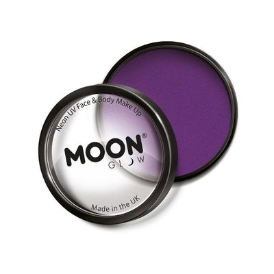 Moon Glow Pro Intense Neon UV Cake Pot Purple Smiffys _1