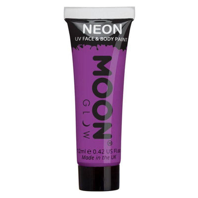 Moon Glow Intense Neon UV Face Paint Purple Smiffys _1