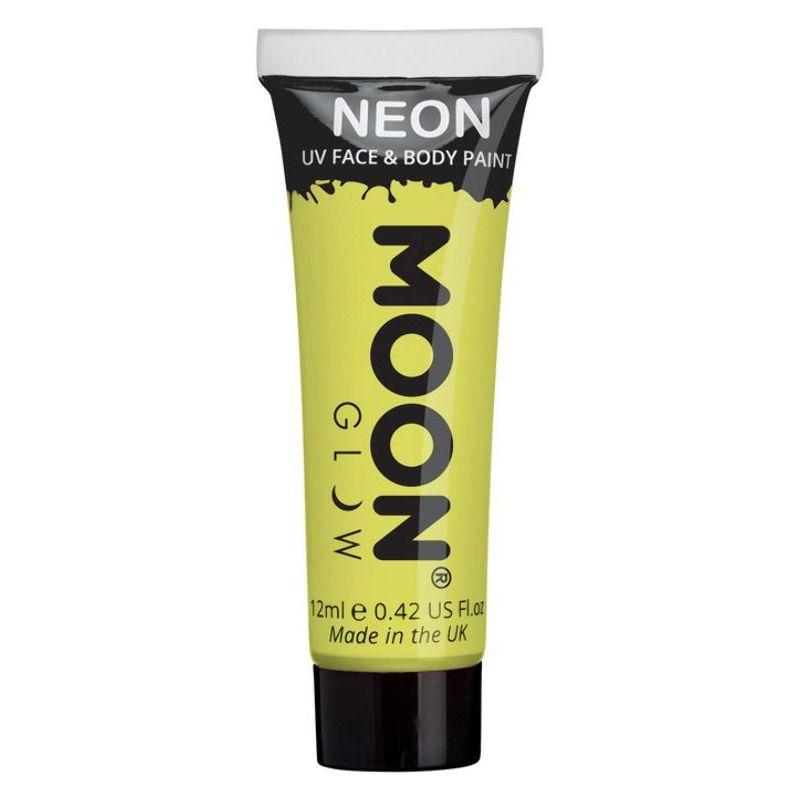 Moon Glow Pastel Neon UV Face Paint Yellow Smiffys _1