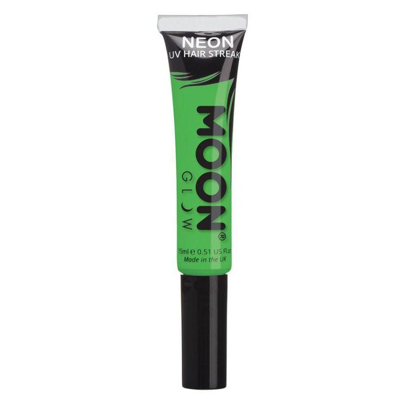 Moon Glow Intense Neon UV Hair Streaks Green Smiffys _1