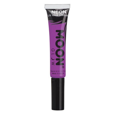 Moon Glow Intense Neon UV Hair Streaks Purple Smiffys _1