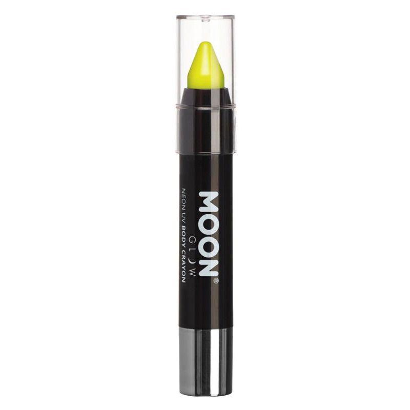 Moon Glow Intense Neon UV Body Crayons Yellow Smiffys _1