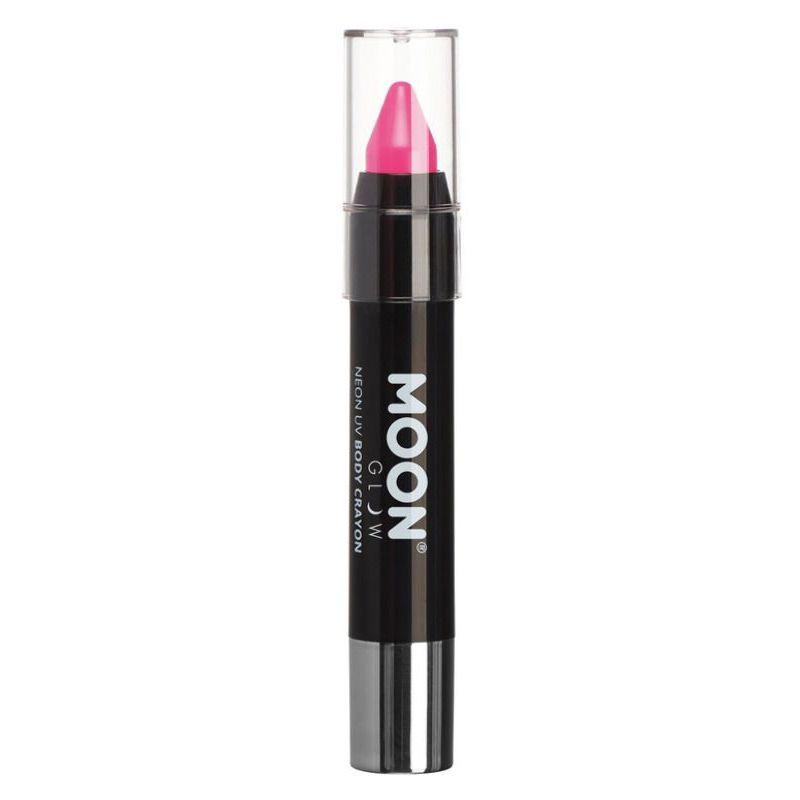 Moon Glow Pastel Neon UV Body Crayons Pastel Pink Smiffys _1