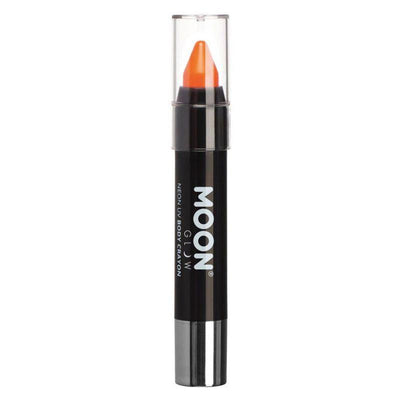 Moon Glow Pastel Neon UV Body Crayons Orange Smiffys _1