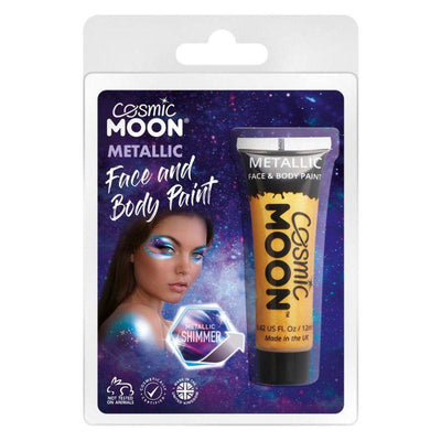 Cosmic Moon Metallic Face & Body Paint Gold Smiffys _1