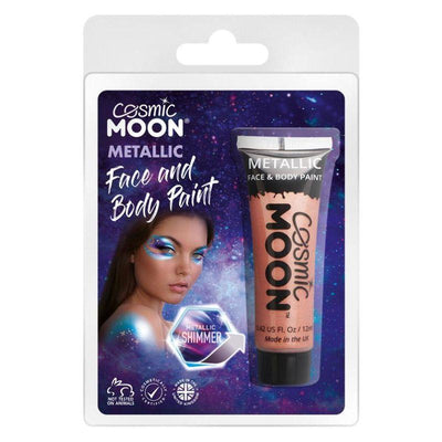 Cosmic Moon Metallic Face & Body Paint Rose Gold Smiffys _1