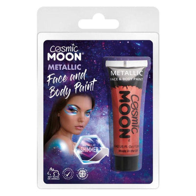 Cosmic Moon Metallic Face & Body Paint Red Smiffys _1