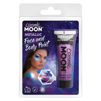 Cosmic Moon Metallic Face & Body Paint Purple Smiffys _1