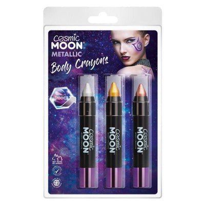 Cosmic Moon Metallic Body Crayons Smiffys _1