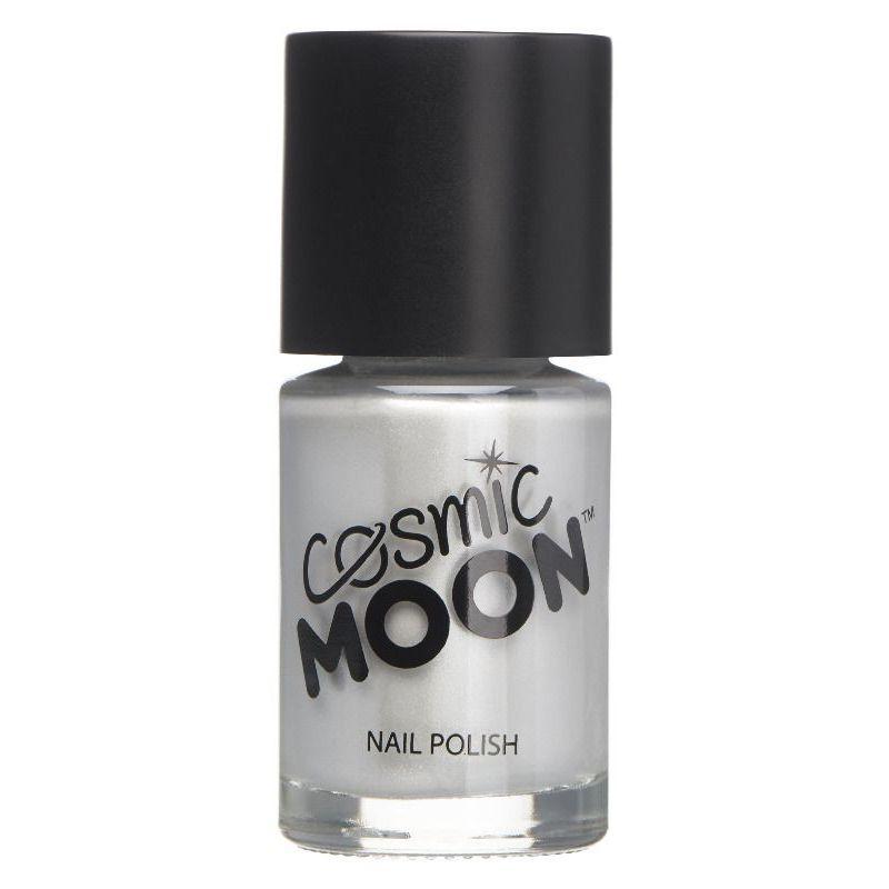 Cosmic Moon Metallic Nail Polish Silver Smiffys _1